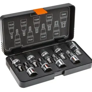 Końcówki Torx na nasadce 55 mm, zestaw 9 szt. Nie przegap